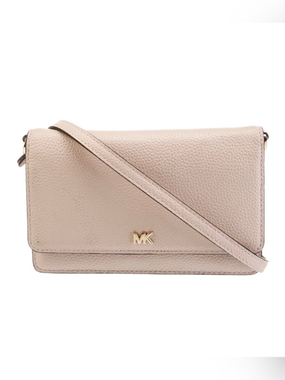 Michael Kors Pebbled Leather Light Pink Crossbody Bag